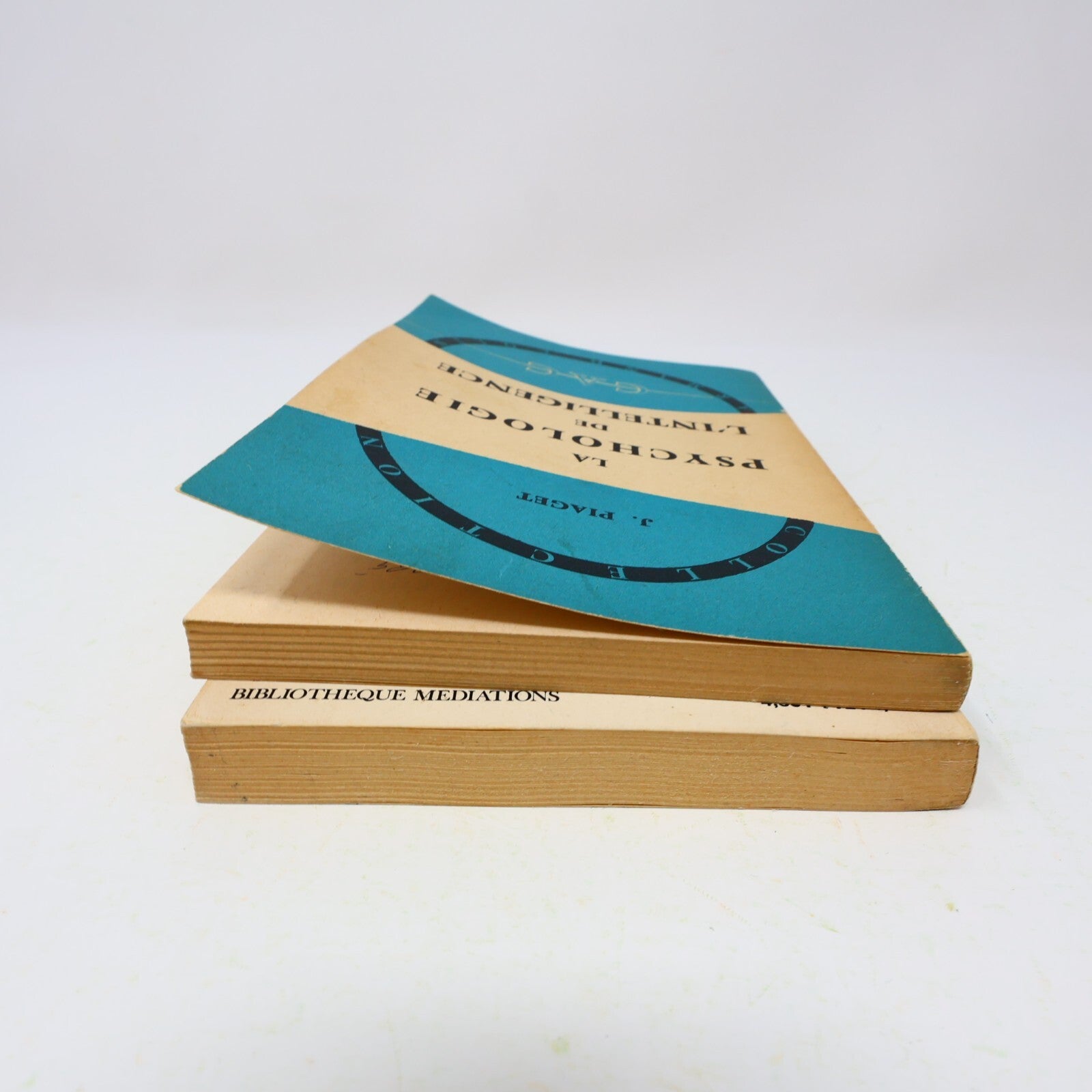 Jean Piaget Lot 2 Livres Psychologie de l'Intelligence/Six Études de Psychologie