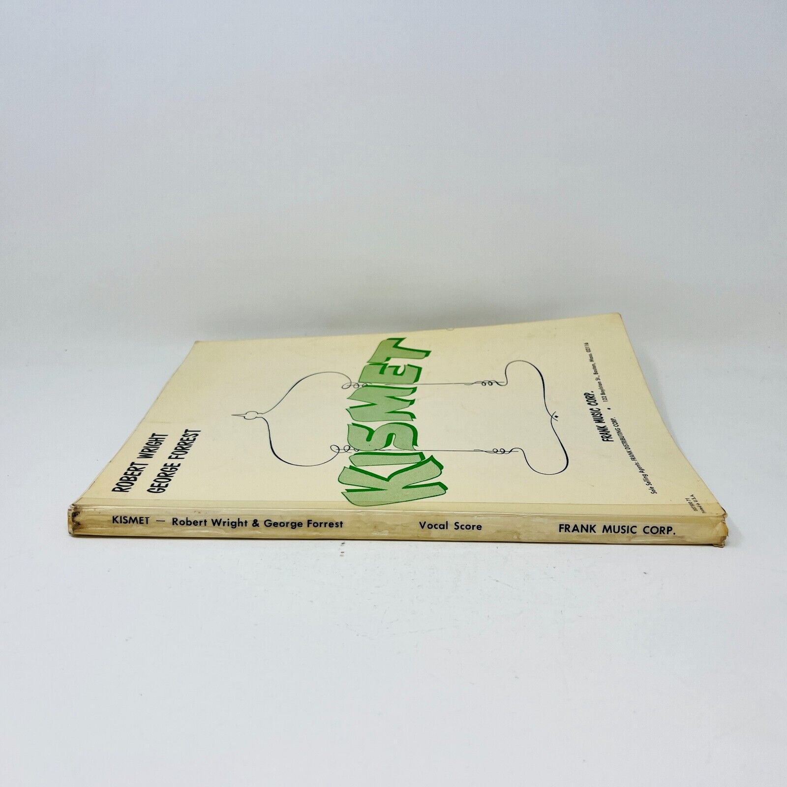 1954 Kismet Vocal Score Robert Wright/George Forrest Frank Music Paperback