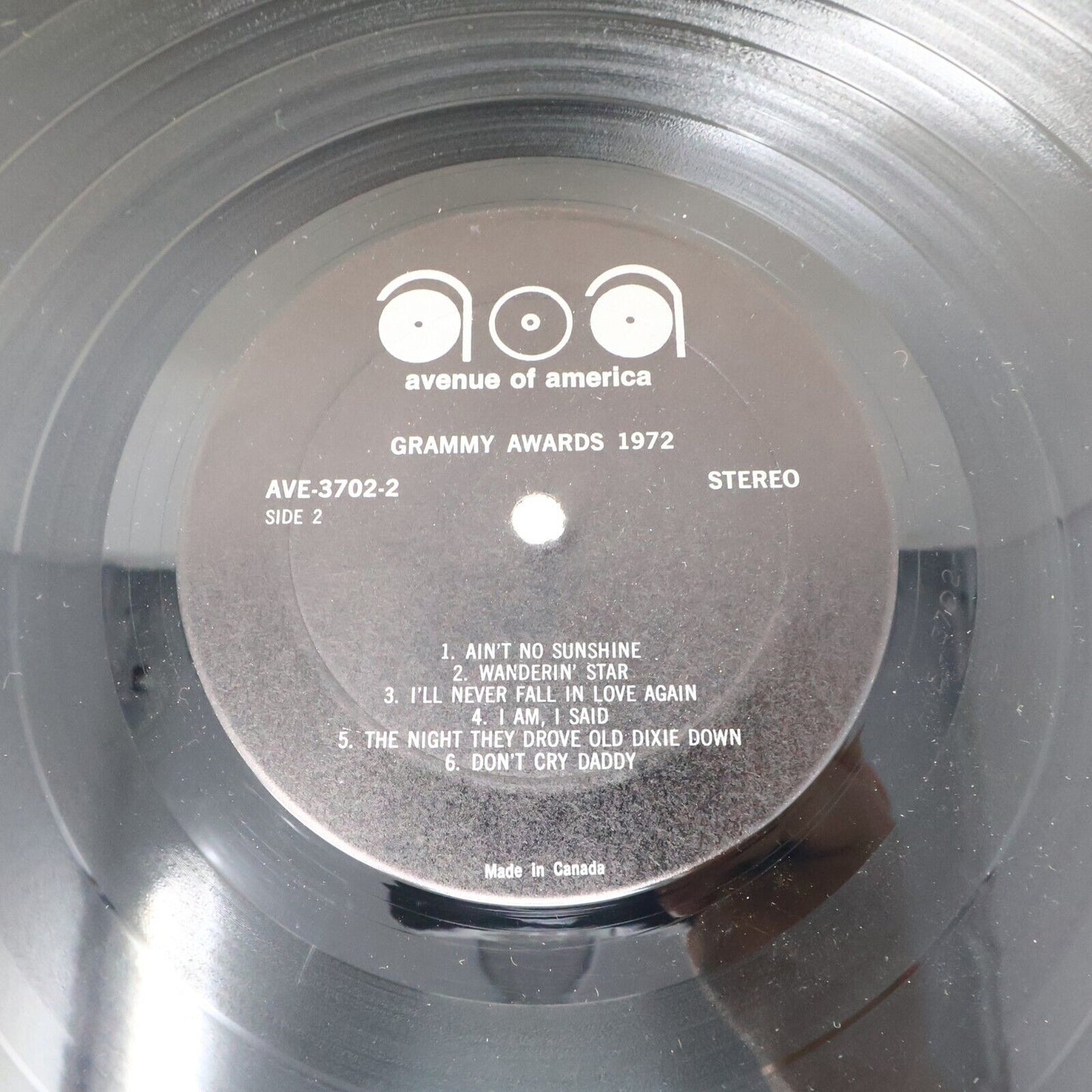 Avenue Of America Presents Grammy Awards 1972 3 LP Record Box Set AVE 3-3702