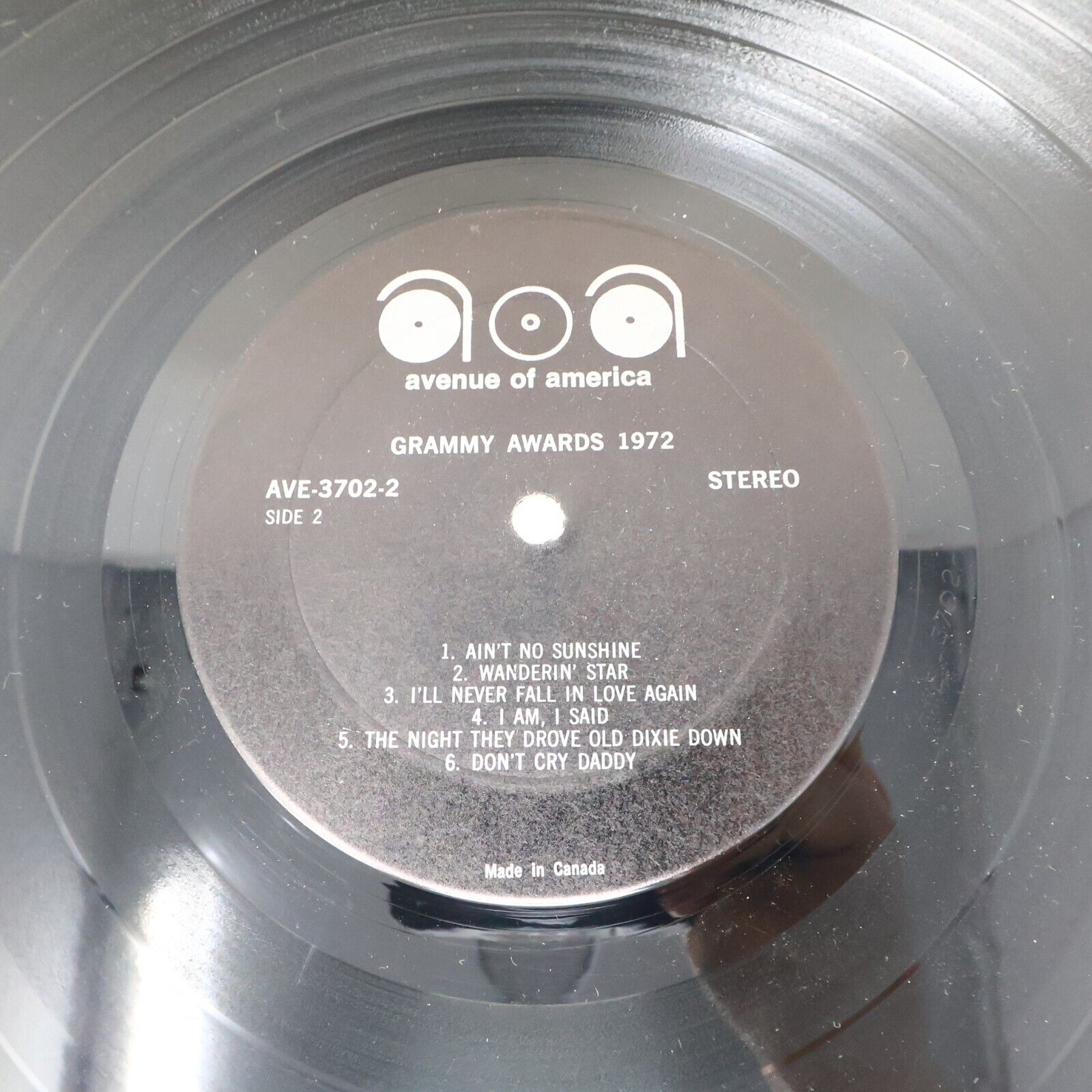 Avenue Of America Presents Grammy Awards 1972 3 LP Record Box Set AVE 3-3702