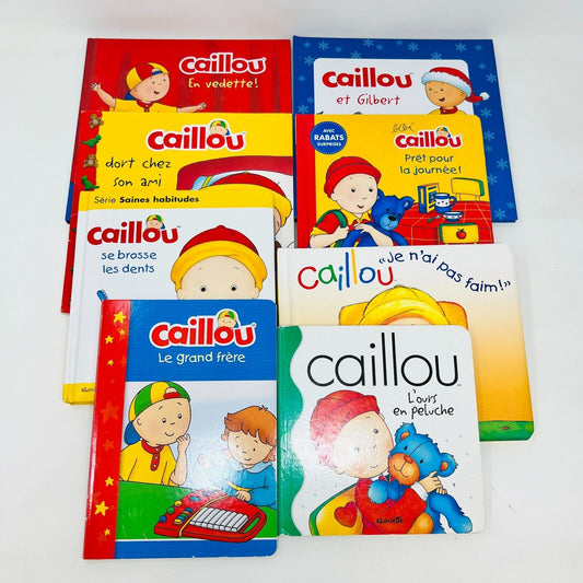 8x Caillou Jeunes Enfants Histoires Français Lot Livres Young Children French
