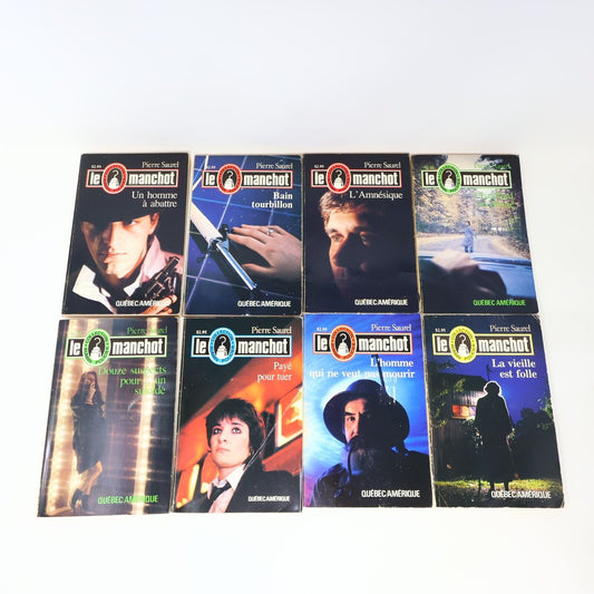 Lot 15 Livres Le Manchot Pierre Saurel Policier Québec Amérique Français French