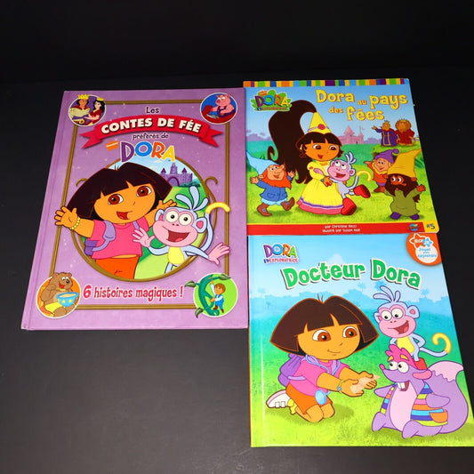 Lot 6 Livres Dora l'Exploratrice Français French Enfants Le Pique-Nique de Dora