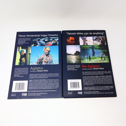 Lot 2 Books Agitator & Re-Agitator Tom Mes Takashi Miike Cinema Movie Fab Press