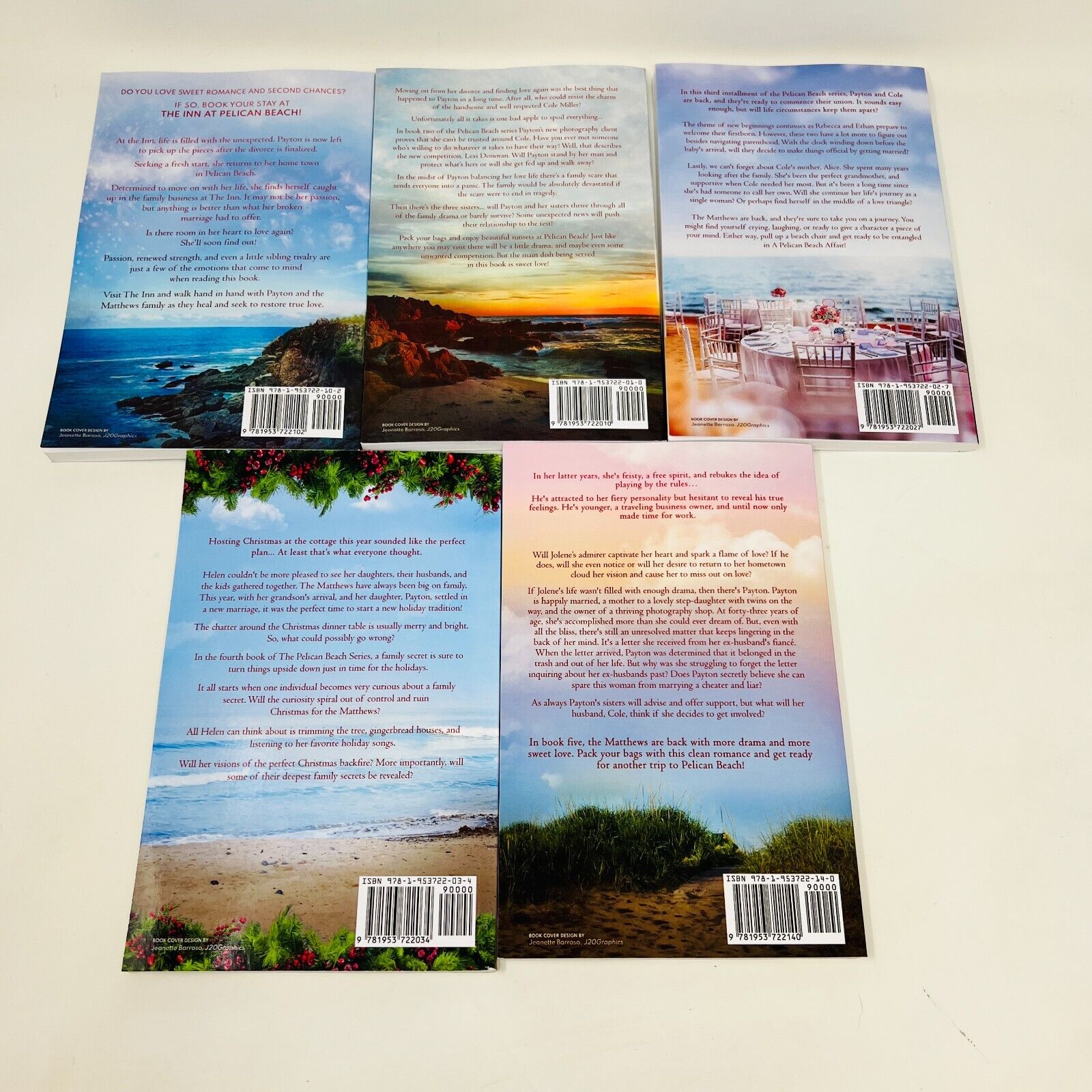 Pelican Beach Complete Series Paperback Books 1-5 Lot by Michele Gilcrest Inn at