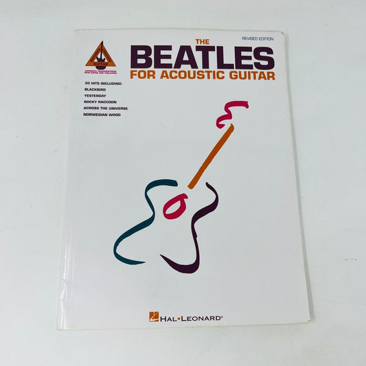 The Beatles for Acoustic Guitar Revised Edition Songbook Hal Leonard Paperback