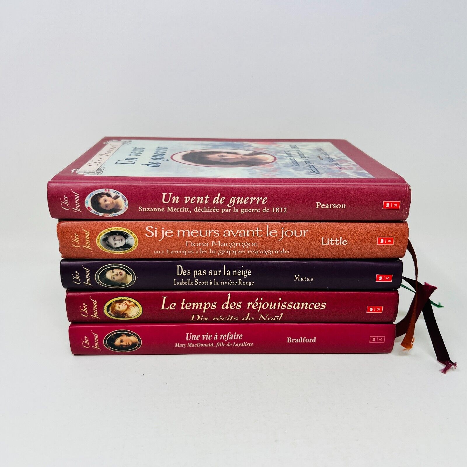 Lot de 5 Cher Journal Scholastic Vent de Guerre Pas sur la Neige Livres Français