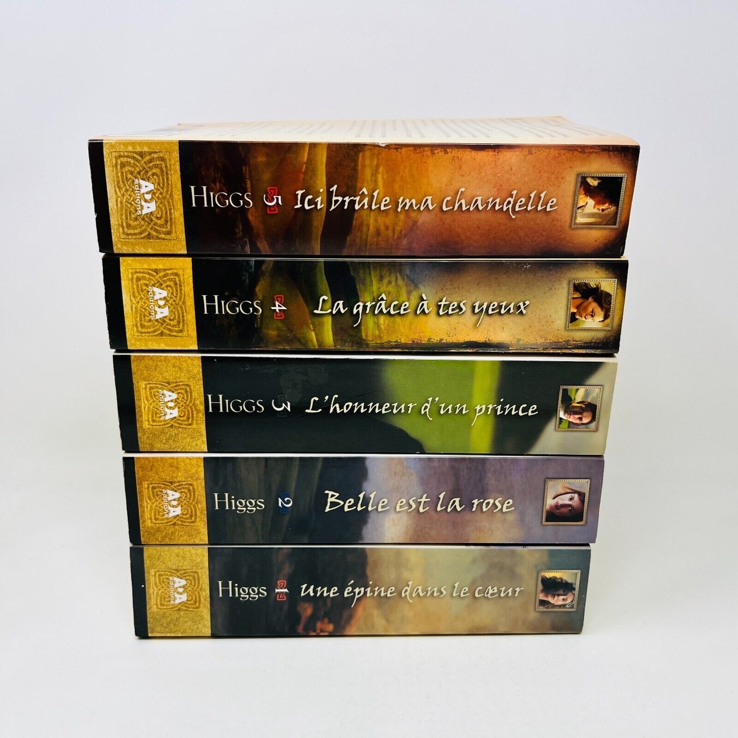 Les Lowlands Écossais 1-5 de Liz Curtis Higgs Lot Livres Ada Épine dans le Coeur