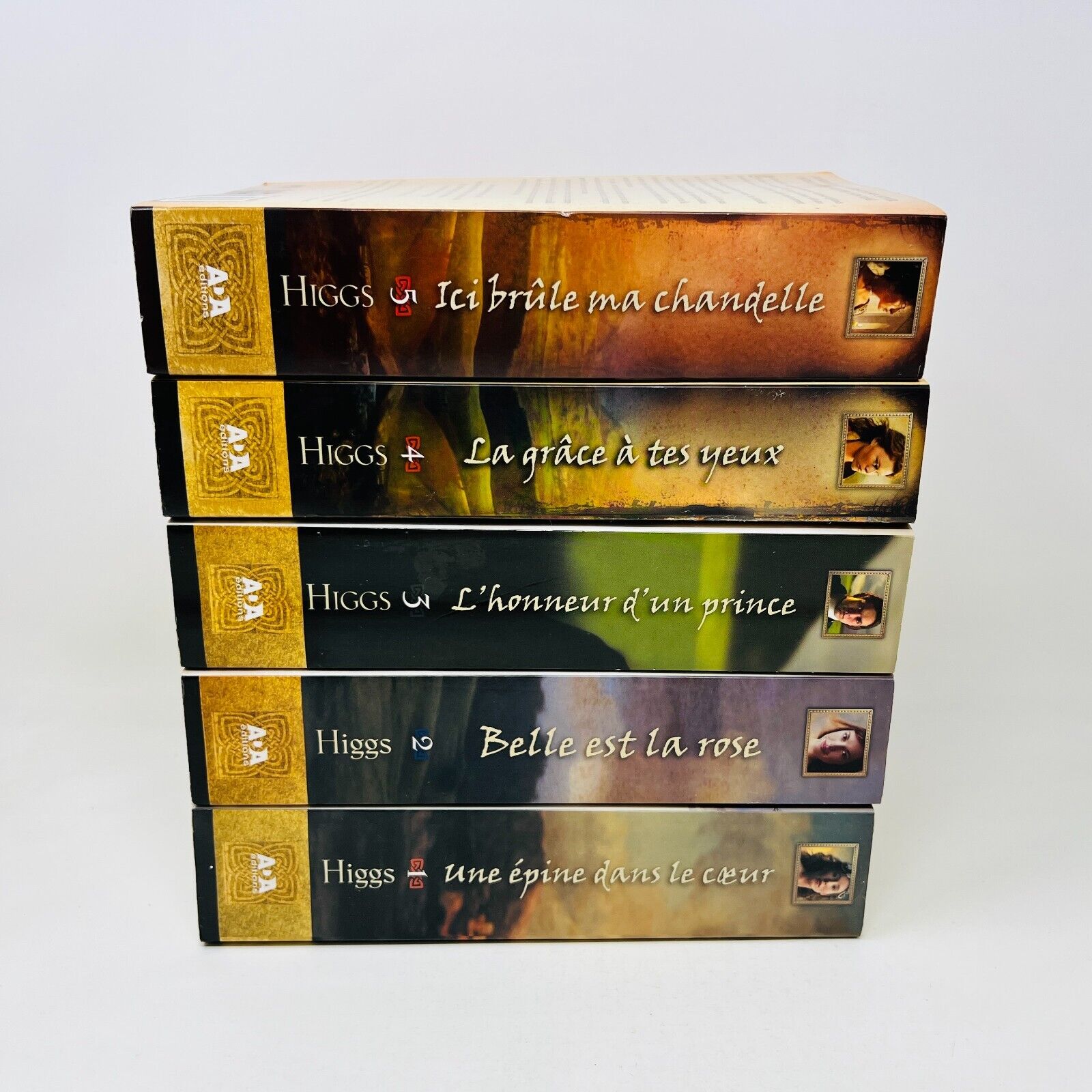 Les Lowlands Écossais 1-5 de Liz Curtis Higgs Lot Livres Ada Épine dans le Coeur