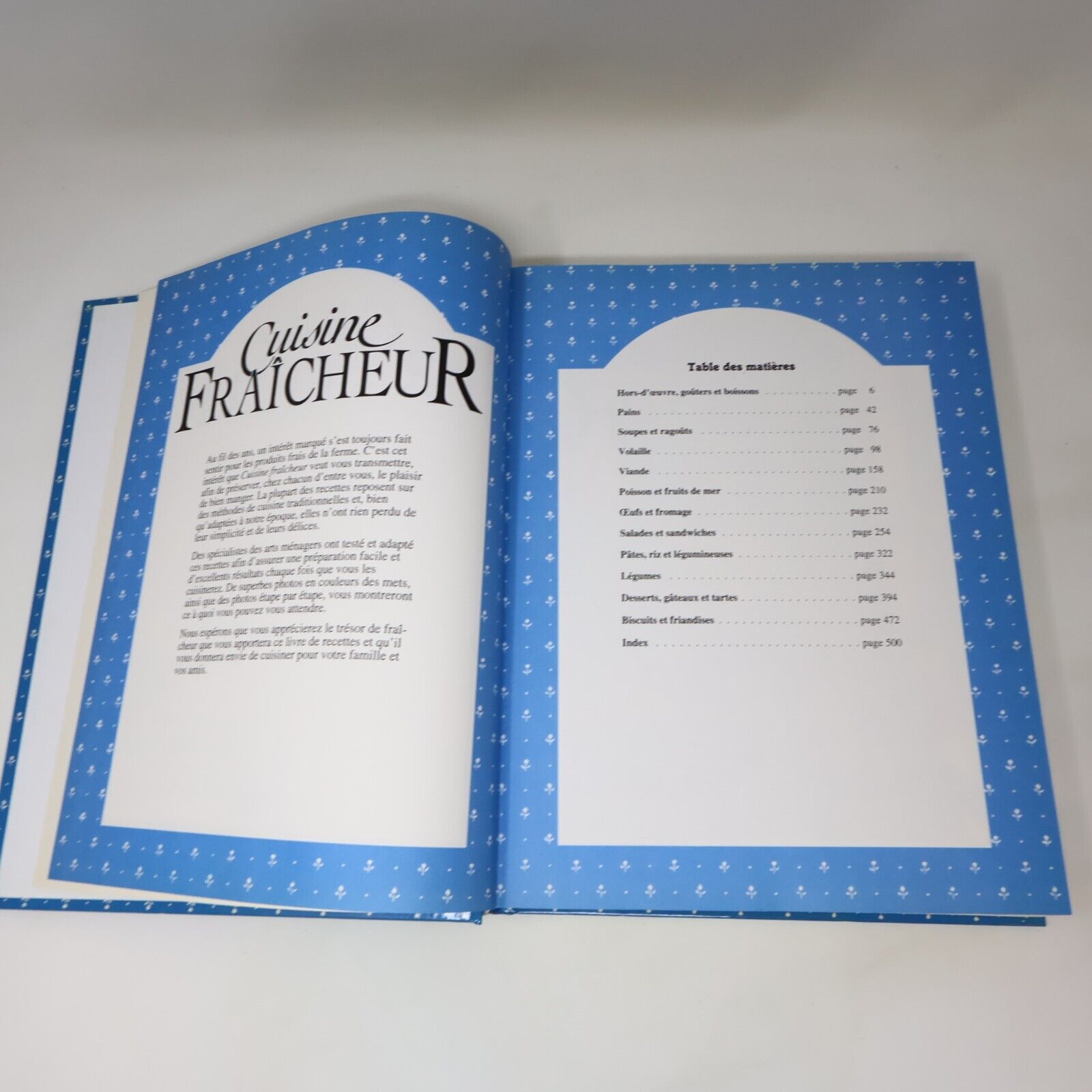 1992 Cuisine Fraîcheur Recettes Français Livre Tormont Hardcover HC 90s French