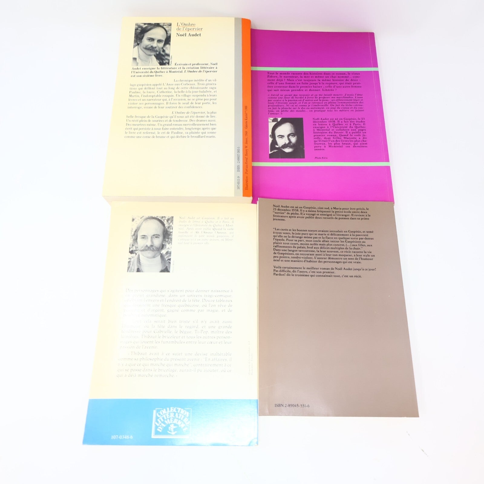 Noël Audet Lot 4 Livres L'Ombre de l'Épervier/La Parade/Quand la Voile Faseille