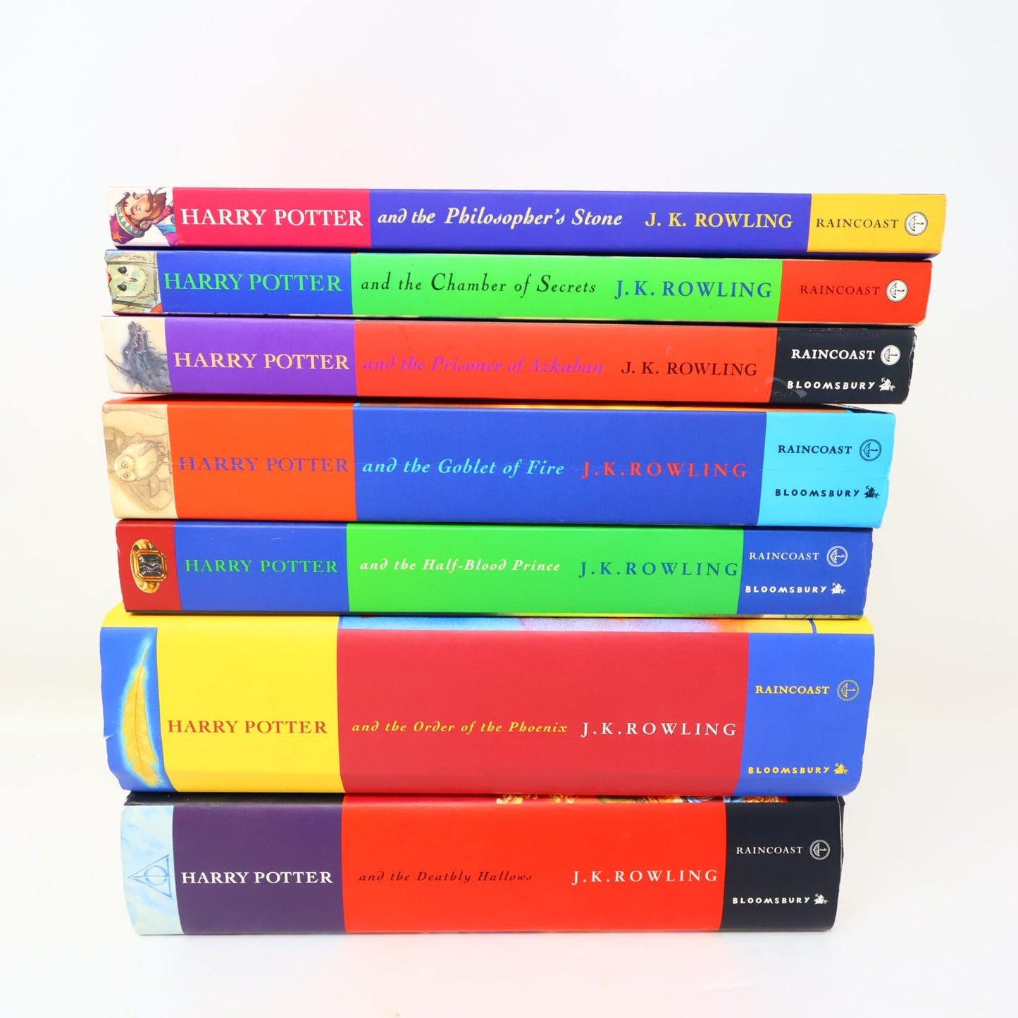 Harry Potter Complete Set Lot #1-7 Rowling 5 Paperback + 2 Hardcover Bloomsbury