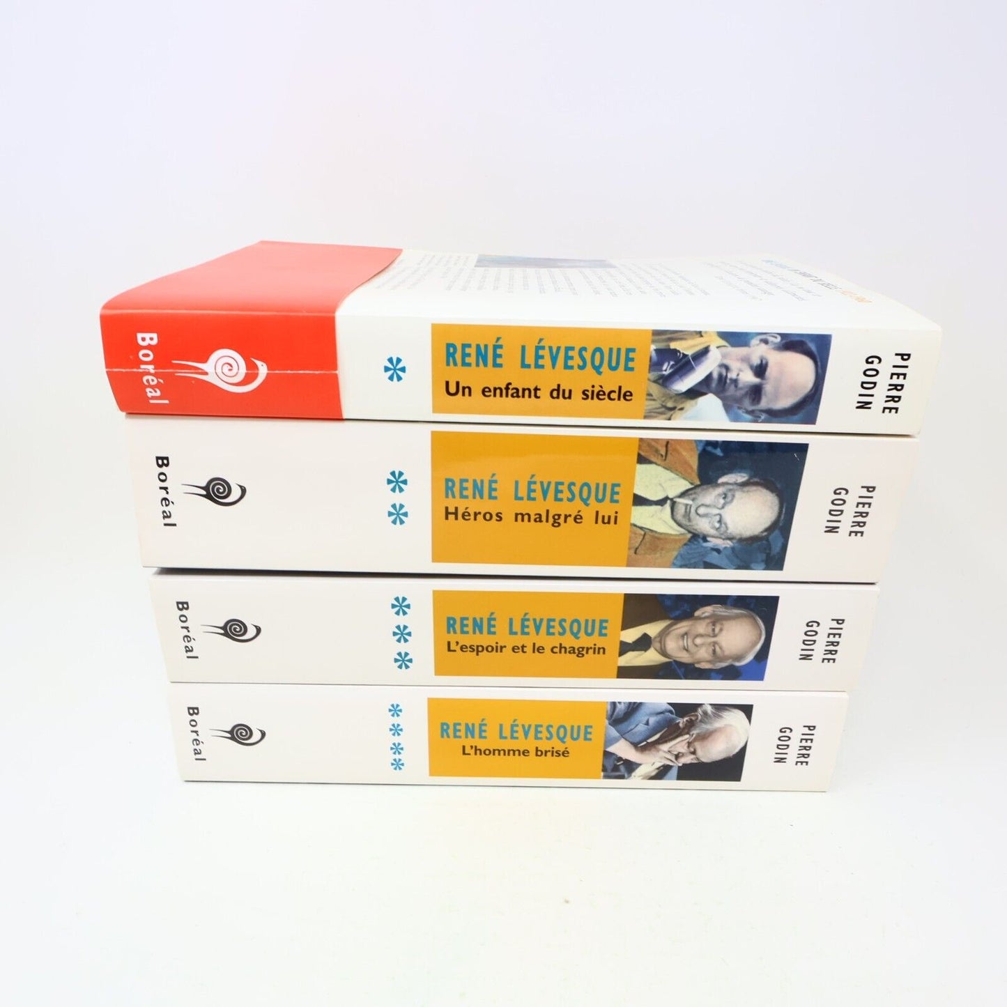 René Lévesque #1-4 Pierre Godin Biographie Politique Québec Lot 4 Livres Boréal