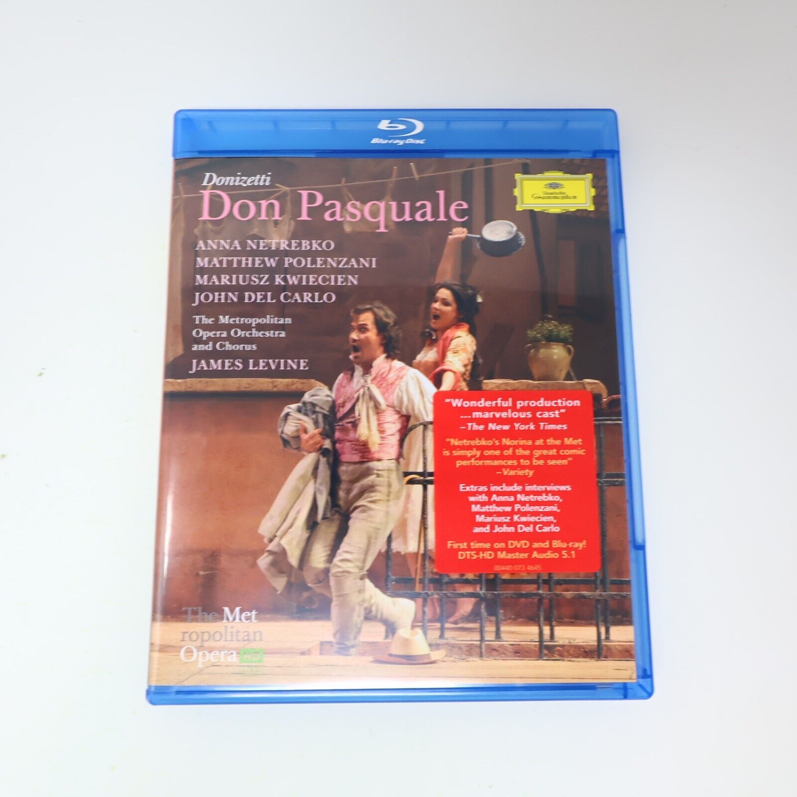 Donizetti Don Pasquale Metropolitan Opera Blu-Ray 2011 James Levine A. Netrebko