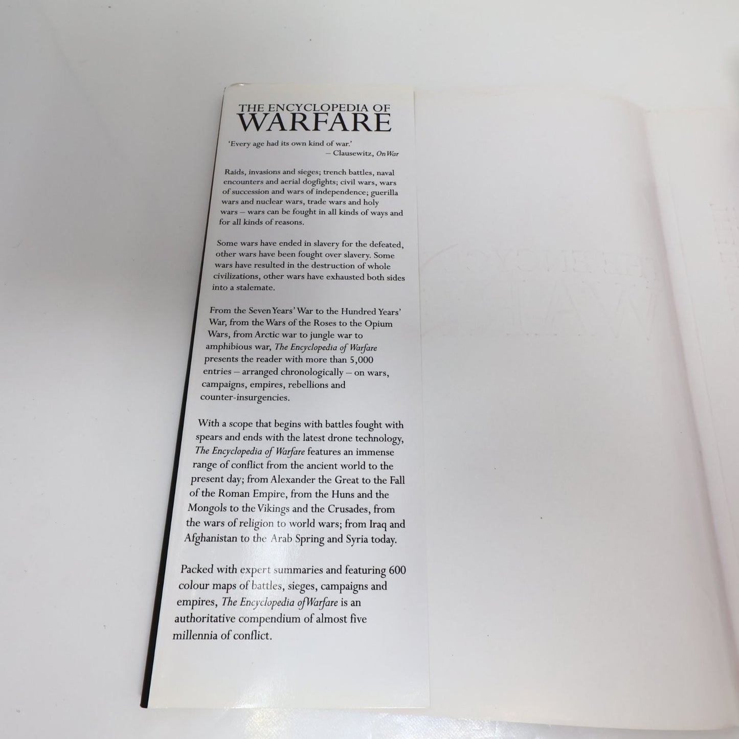 The Encyclopedia of Warfare Dennis Showalter 2014 Illustrated Military History
