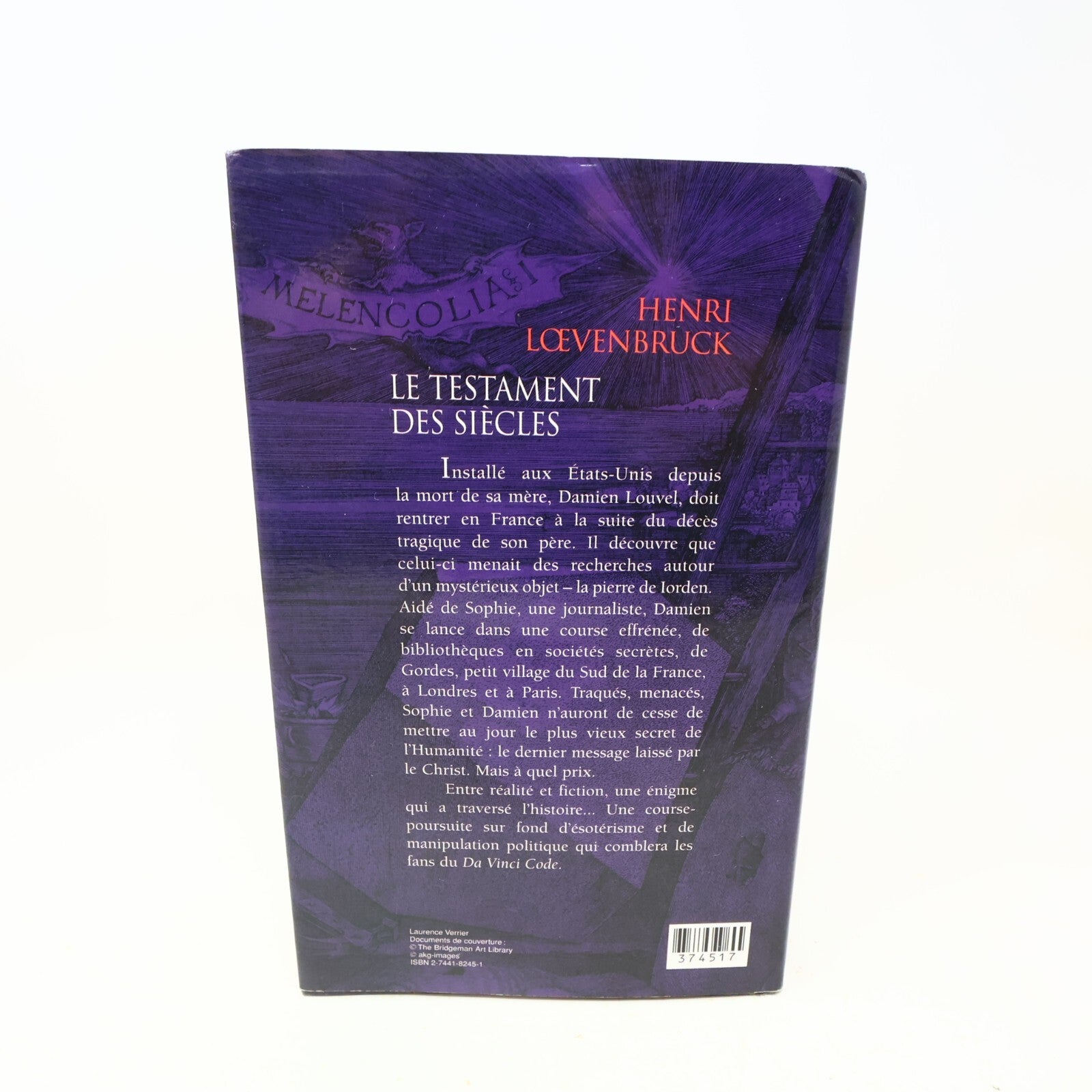 2005 Le Testament des Siècles Henri Loevenbruck France Loisirs Thriller Mystère