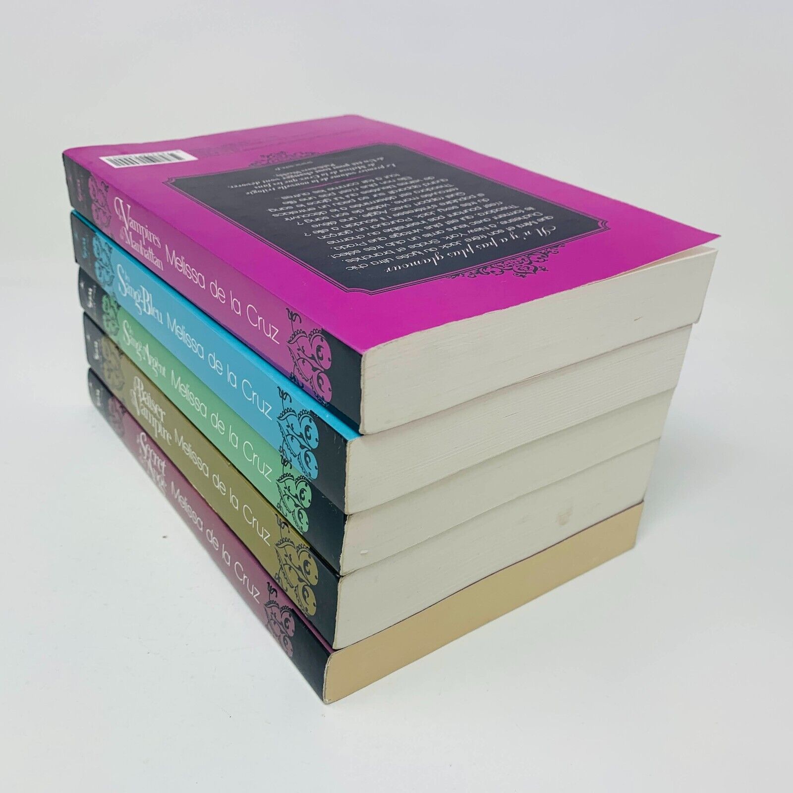 Les Vampires de Manhattan #1-5 de Melissa de la Cruz Lot Français Blue Bloods PB