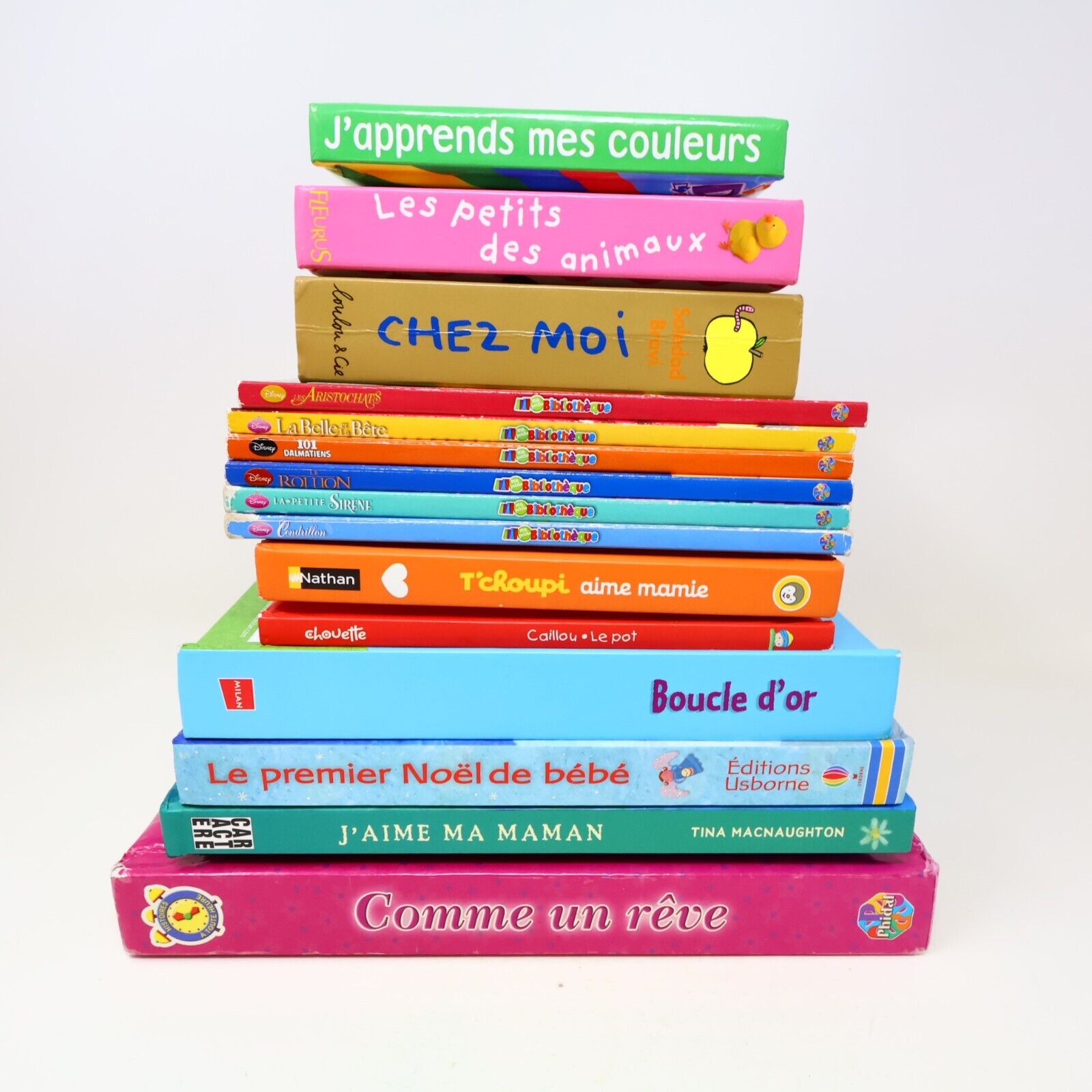 Lot 15 Livres Cartonnés Jeunes Enfants Français Young Children French Bundle Mix