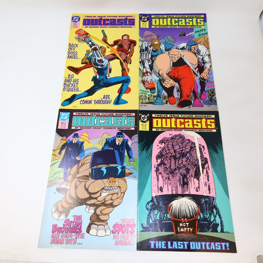 Lot 4 Comics Outcasts #9-12 Wagner/Grant/Kennedy/Montano DC 1988 80s