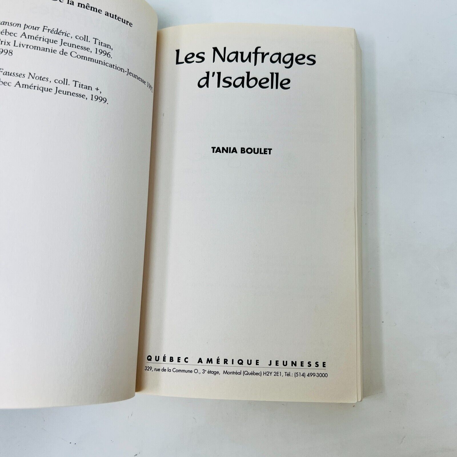 Lot Clara et Julie #1-4 Complète & Les Naufrages d'Isabelle Tania Boulet Titan