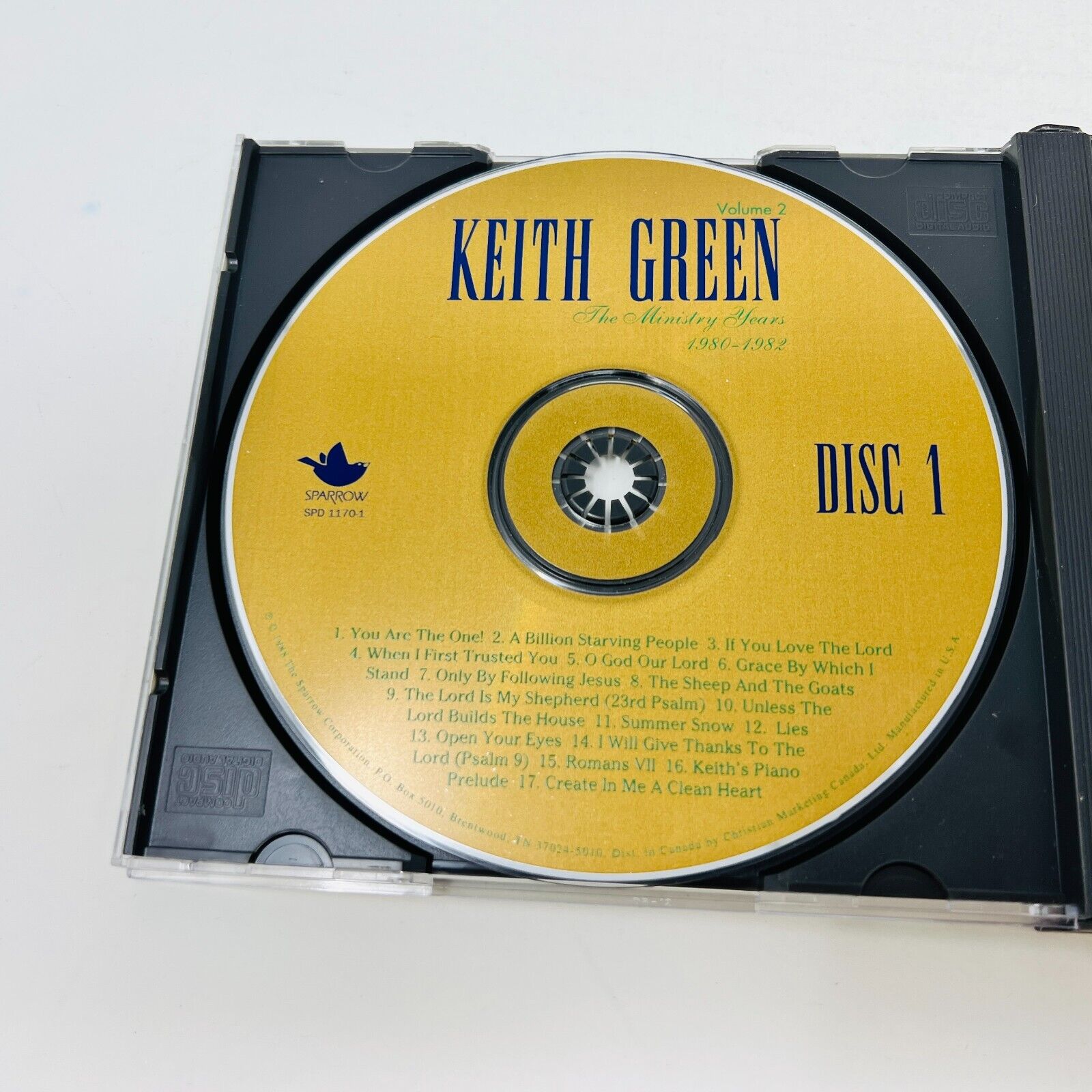 1988 Keith Green The Ministry Years Volume 2 1980-1982 Music 2 CD Tested Sparrow