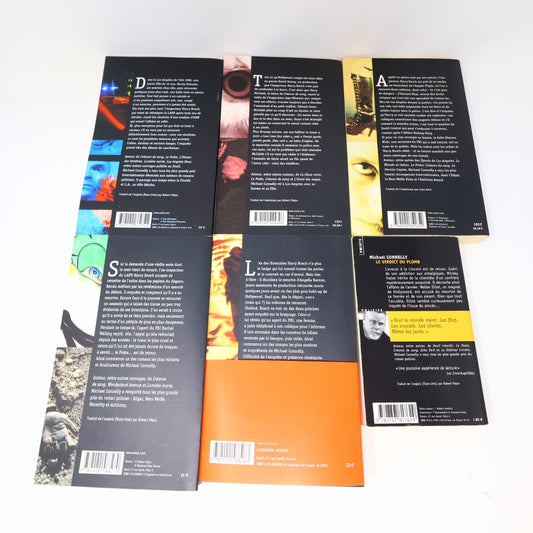 Michael Connelly Lot 6 Livres Deuil Interdit/Los Angeles River/Lumière Morte PB