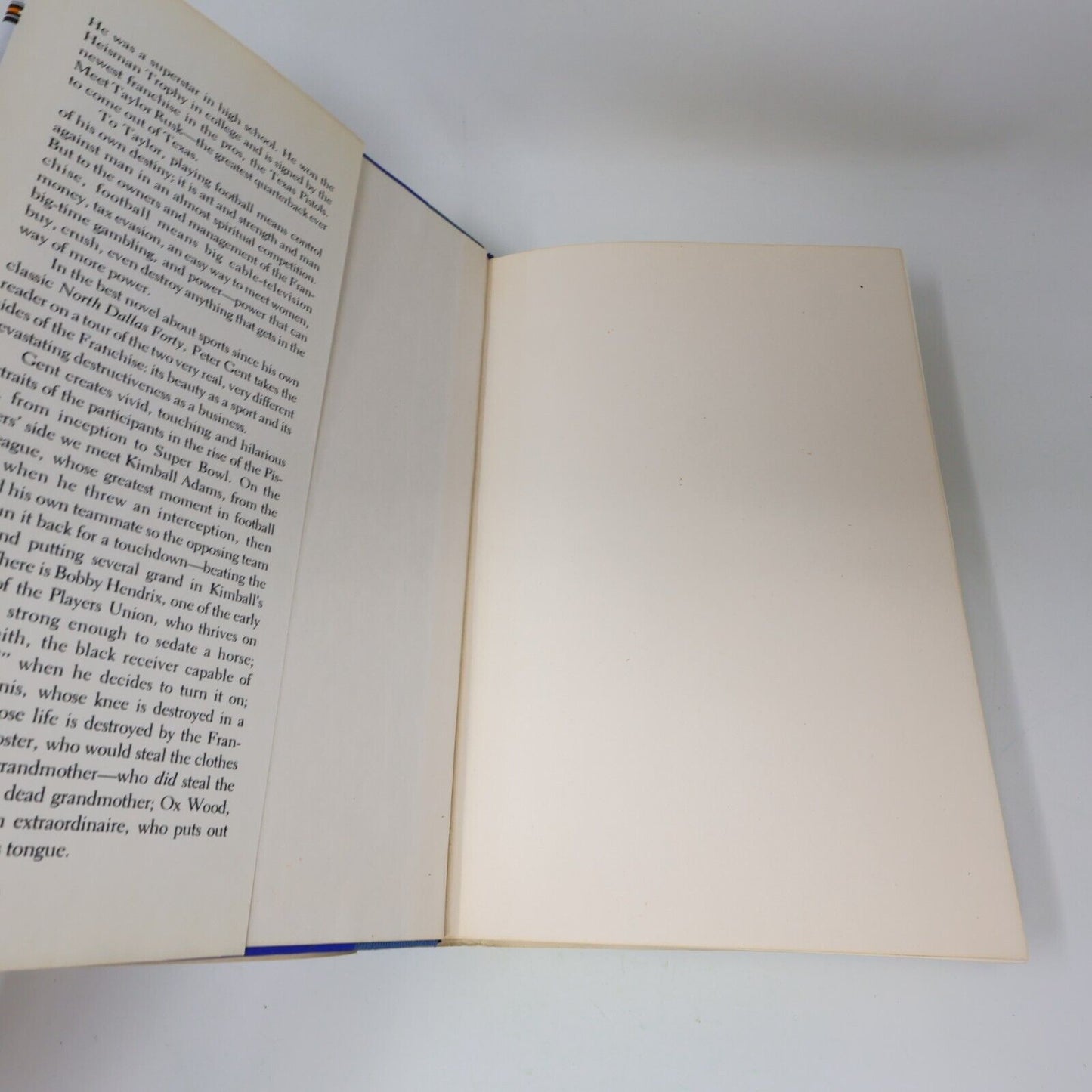 1983 The Franchise Peter Gent Football Sport Novel Villard Books Hardcover 80s