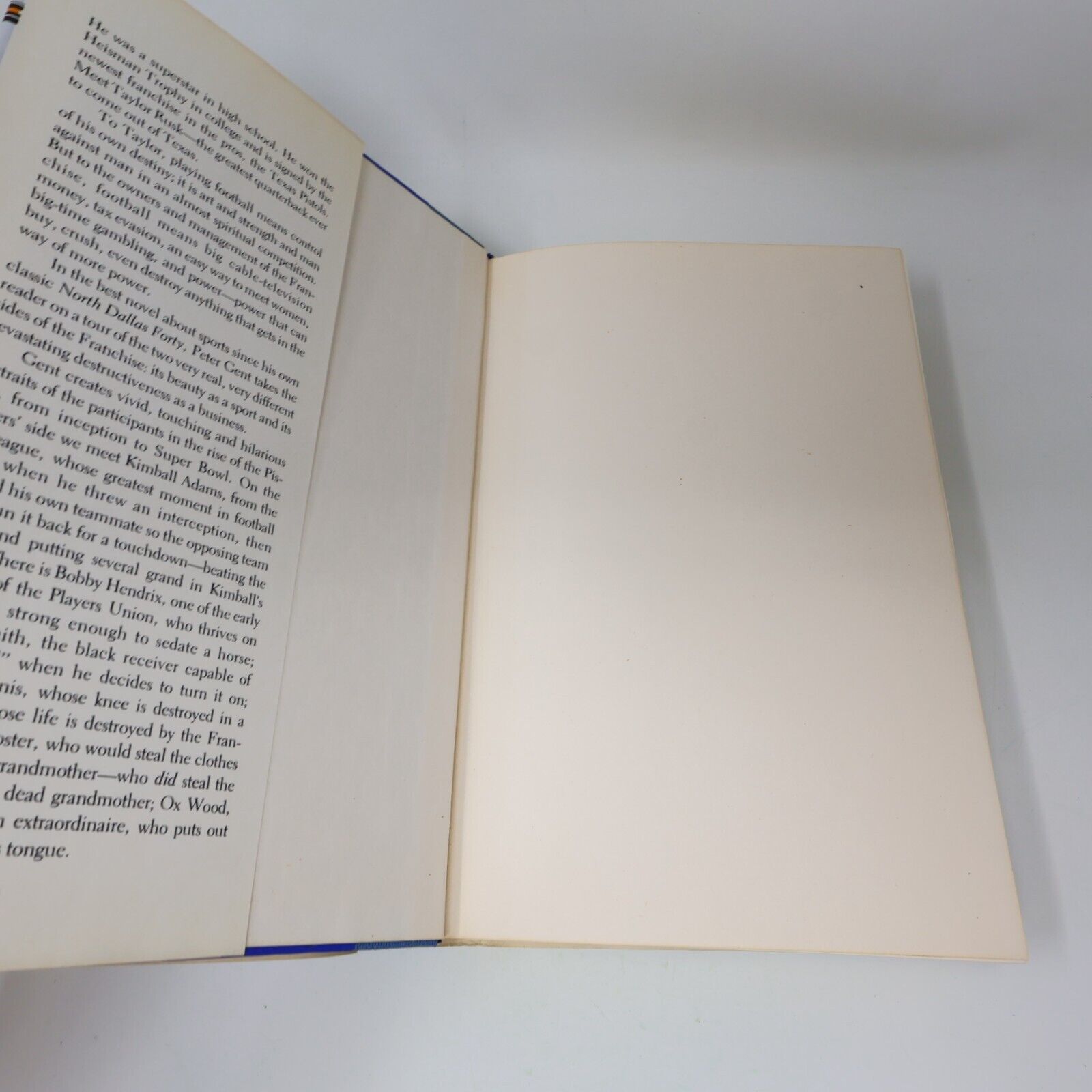 1983 The Franchise Peter Gent Football Sport Novel Villard Books Hardcover 80s