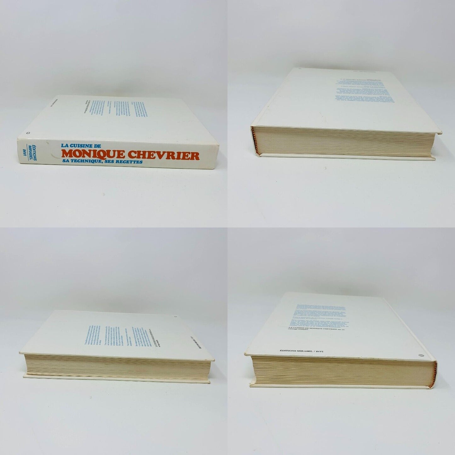 1978 La Cuisine de Monique Chevrier Sa Technique ses Recettes Livre en Français