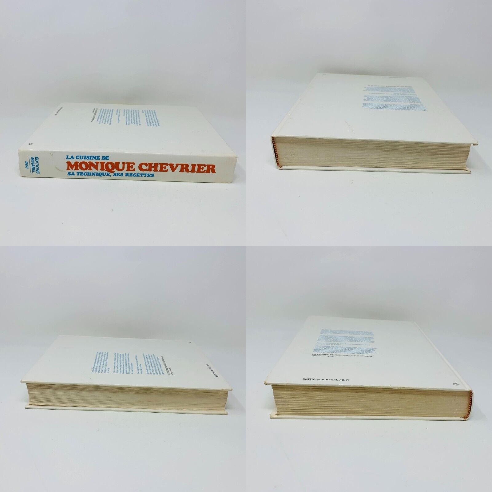 1978 La Cuisine de Monique Chevrier Sa Technique ses Recettes Livre en Français