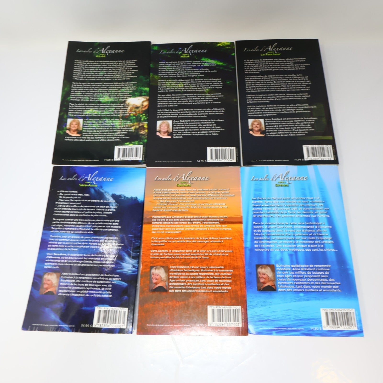 Les Ailes d'Alexanne #1-9 Lot 9 Livres Anne Robillard 4H44/Mikal/Le Faucheur PB