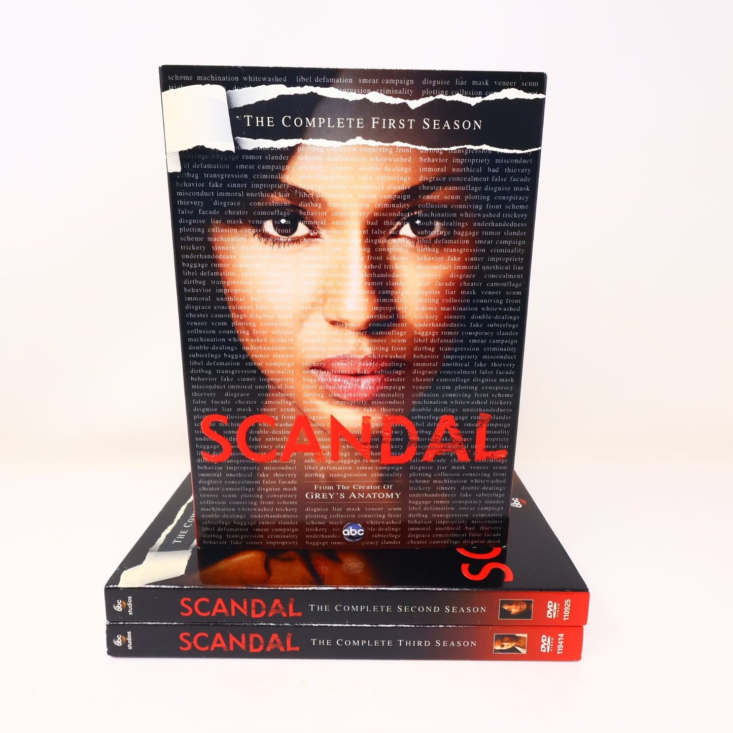Scandal DVD Seasons #1-2-3 2012-2014 Kerry Washington Tested Region 1 NTSC ABC