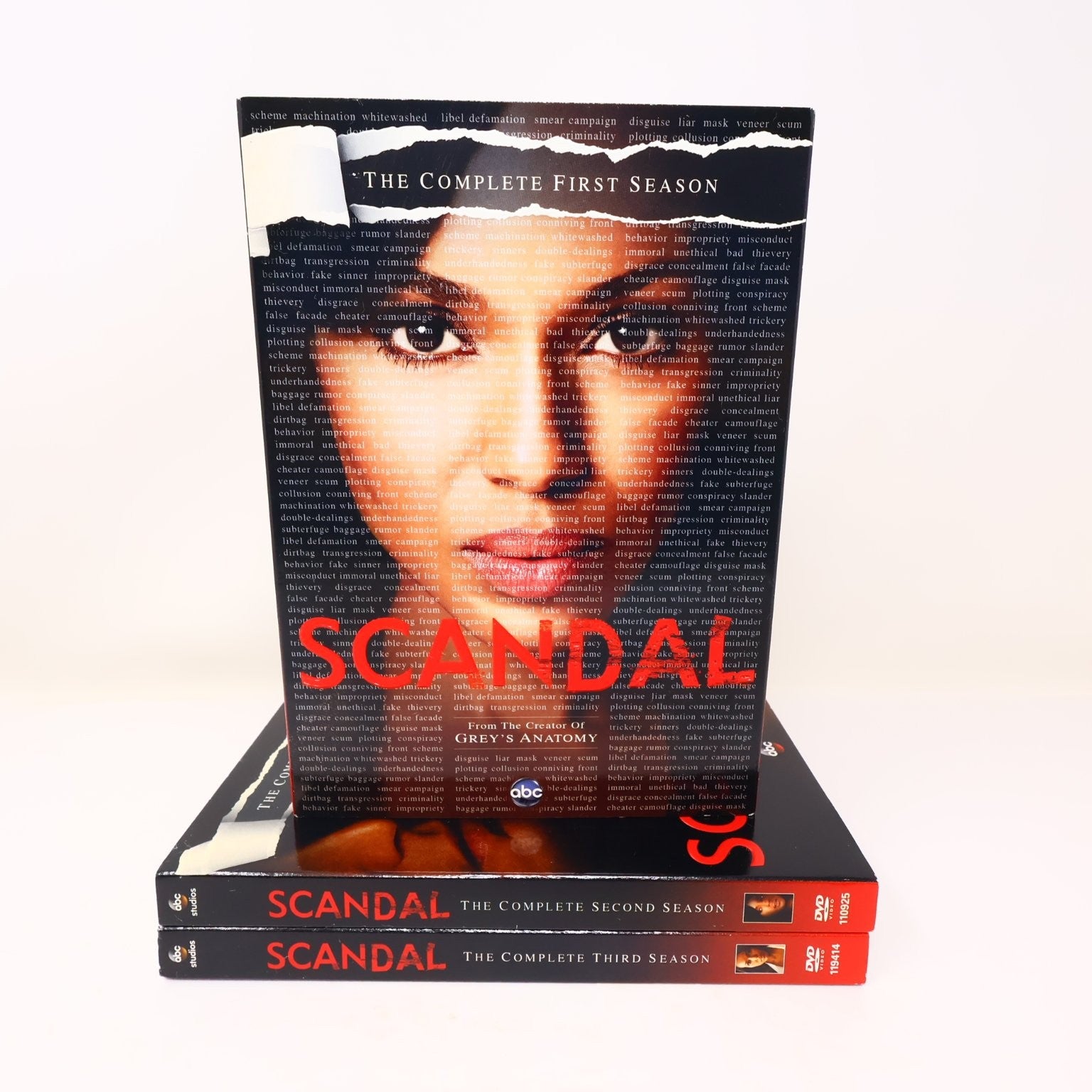 Scandal DVD Seasons #1-2-3 2012-2014 Kerry Washington Tested Region 1 NTSC ABC