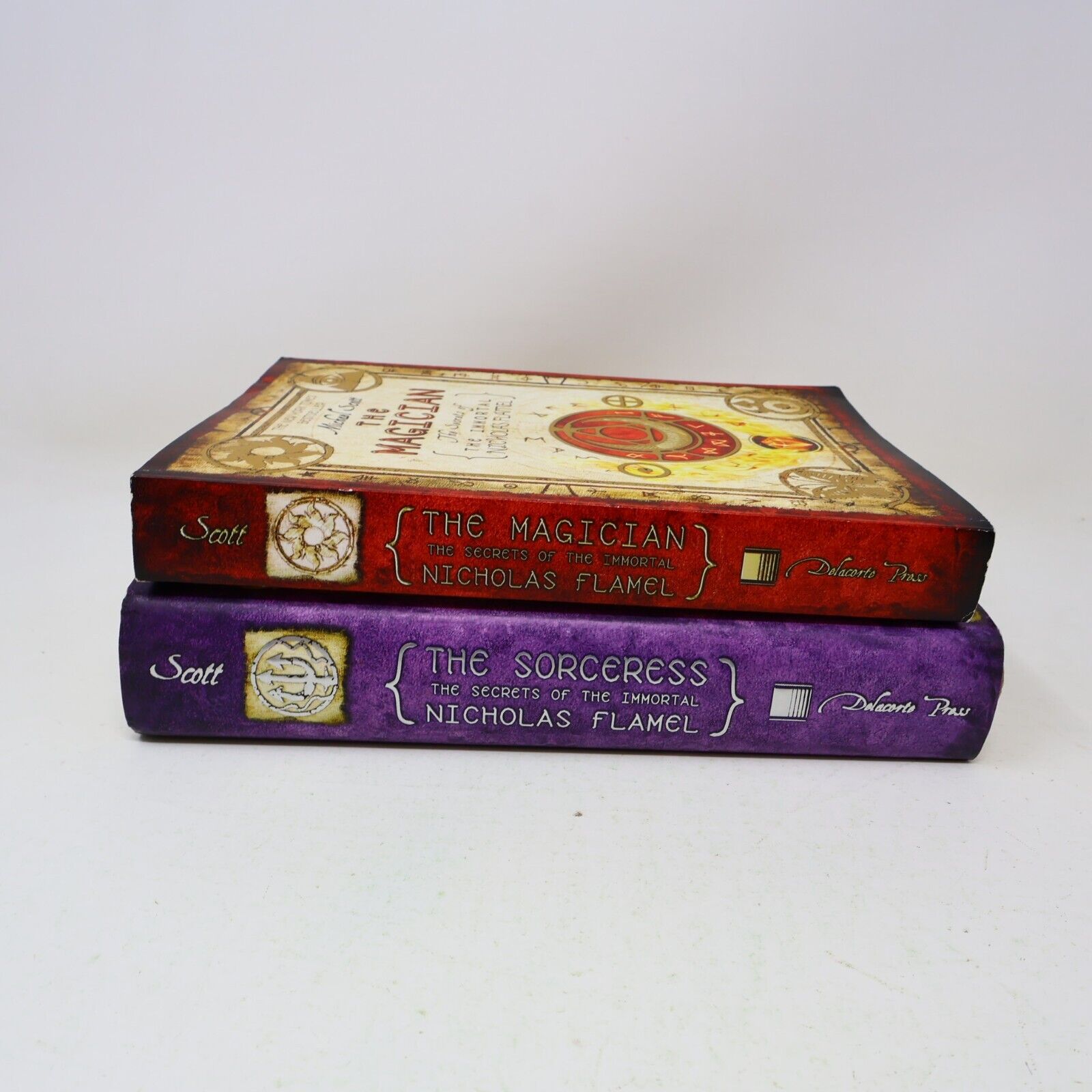 Lot 2 Books The Secrets of the Immortal Nicholas Flamel #2-3 by Michael Scott