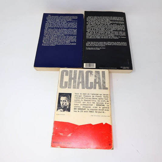 Lot 3 Frederick Forsyth Sans Bavures Chacal L'Alternative du Diable Livres PB