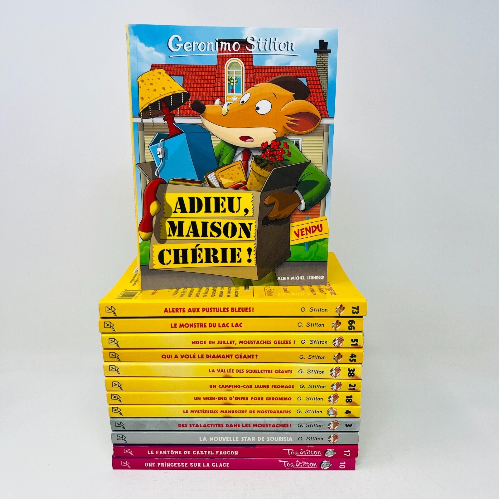 13x Geronimo/Téa Stilton Lot Enfants Français/French Children Monstre du Lac Lac
