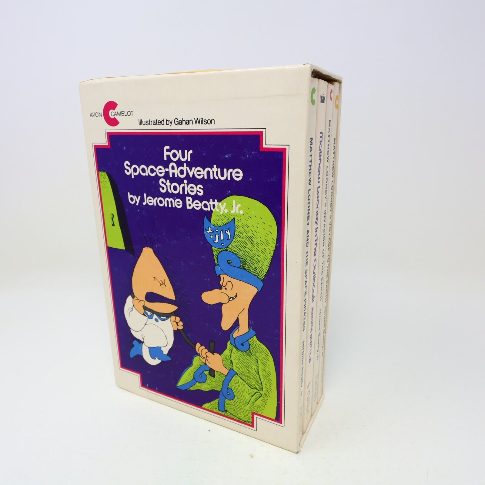 Four Space-Adventure Stories Matthew Looney Jerome Beatty Jr. Box Set Avon Books