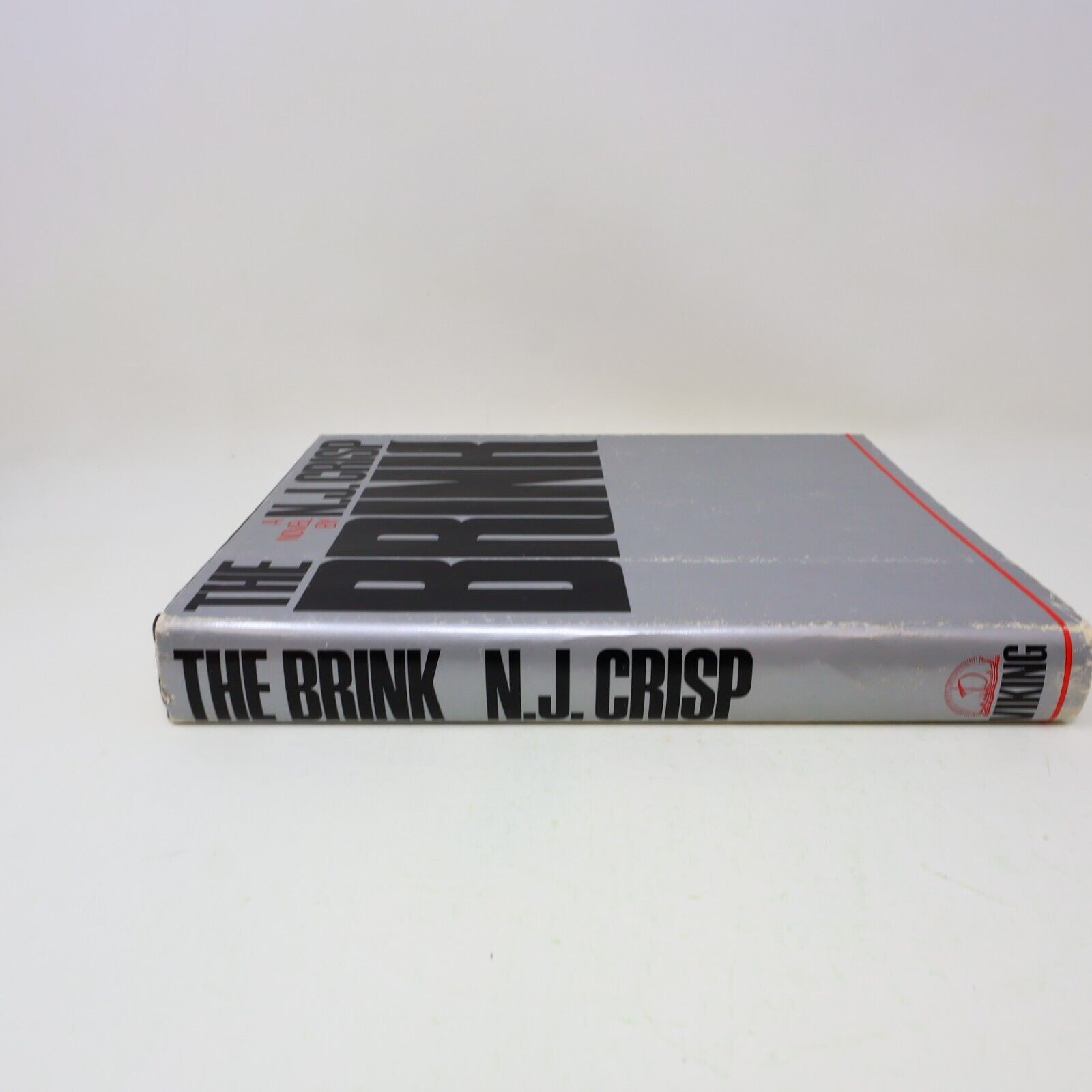 1982 The Brink N. J. Crisp Espionage Spy Thriller Viking Hardcover Book 80s HC