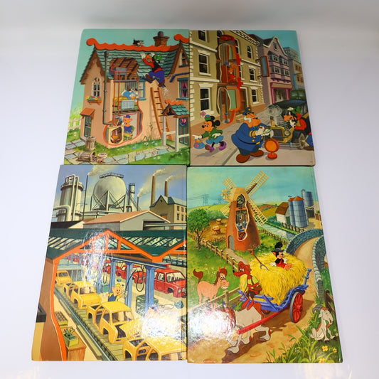 Comprendre Comment ca Marche Campagne/Ville/Maison/Industrie Lot 4 Livres Disney
