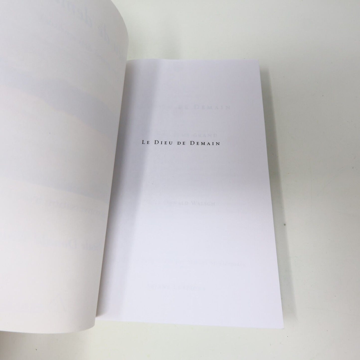 2004 Le Dieu de Demain Notre Plus Grand Défi Spirituel Neale Donald Walsch Livre