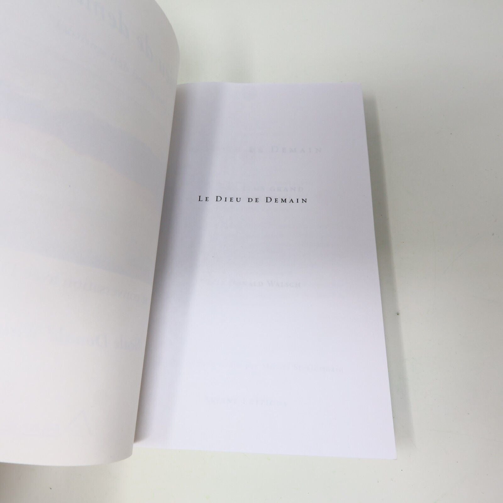 2004 Le Dieu de Demain Notre Plus Grand Défi Spirituel Neale Donald Walsch Livre