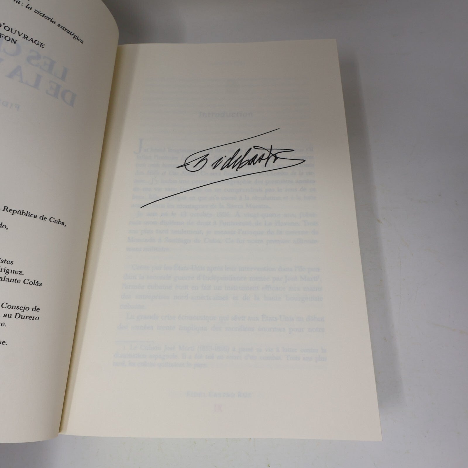 2012 Les Chemins de la Victoire Fidel Castro Biographie Politique Michel Lafon