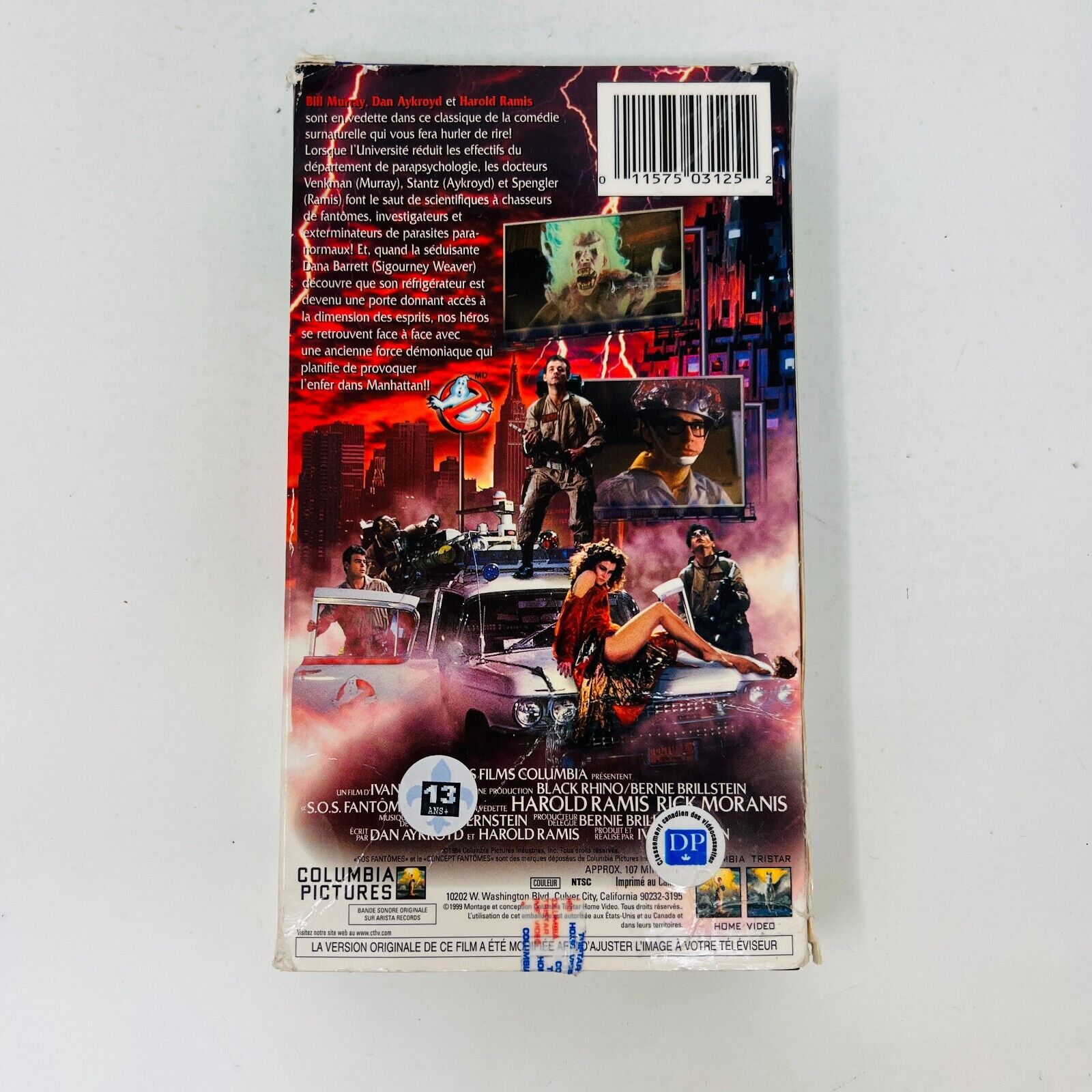 1999 S.O.S. Fantômes VHS en Français Testé/Ghostbusters French Ghosts SOS NTSC