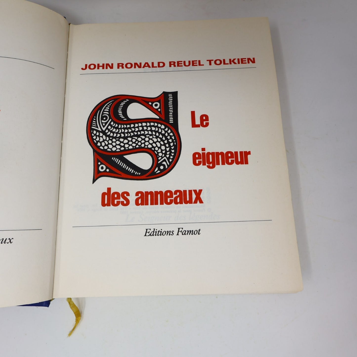 Le Seigneur des Anneaux #1-2 Lot 2 Livres J.R.R. Tolkien 1980 Famot Complète 80s