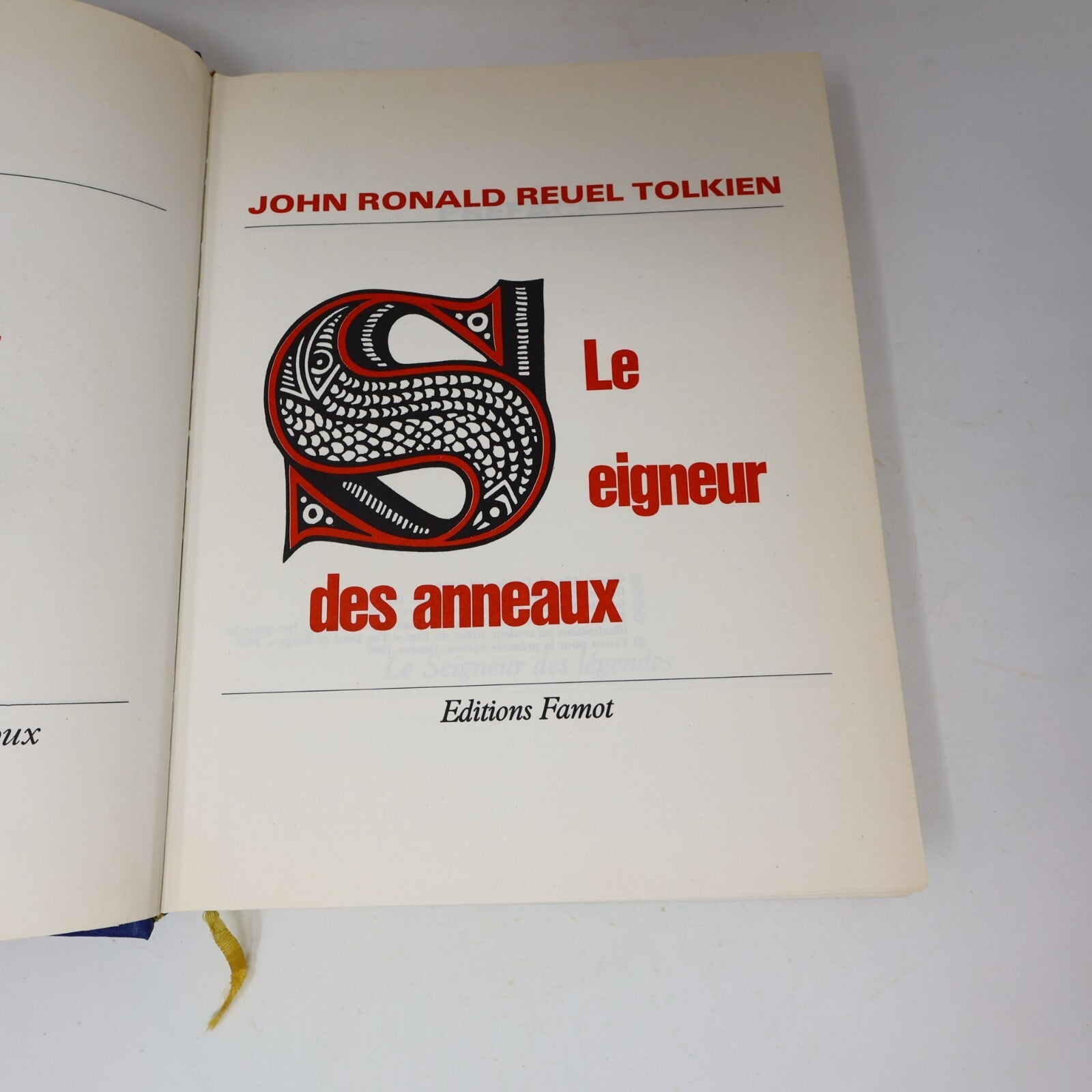 Le Seigneur des Anneaux #1-2 Lot 2 Livres J.R.R. Tolkien 1980 Famot Complète 80s