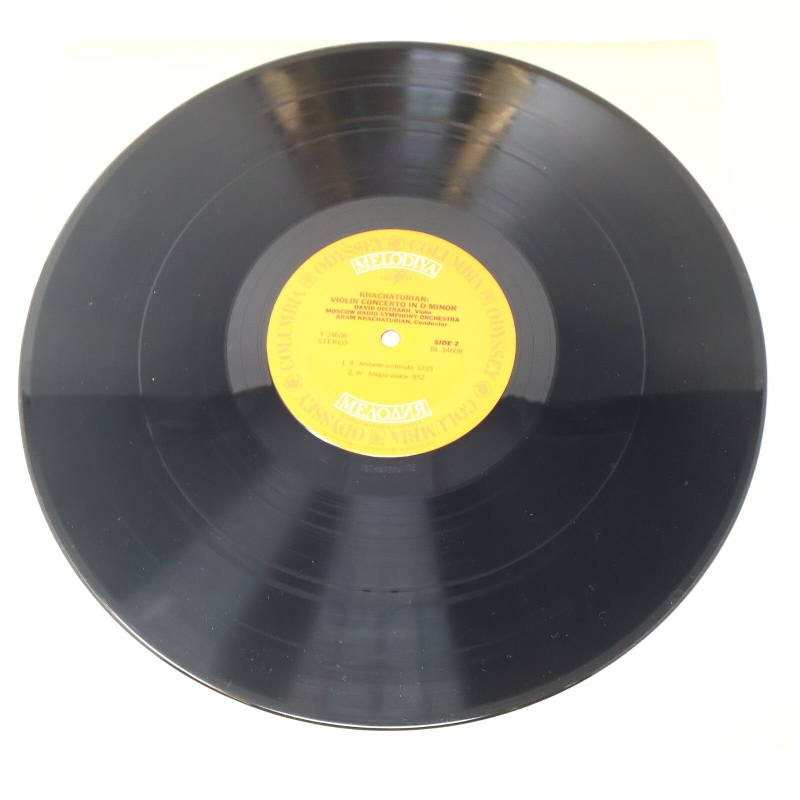 David Oistrakh Khachaturian Violin Concerto Moscow Radio Symphony Record Y 34608