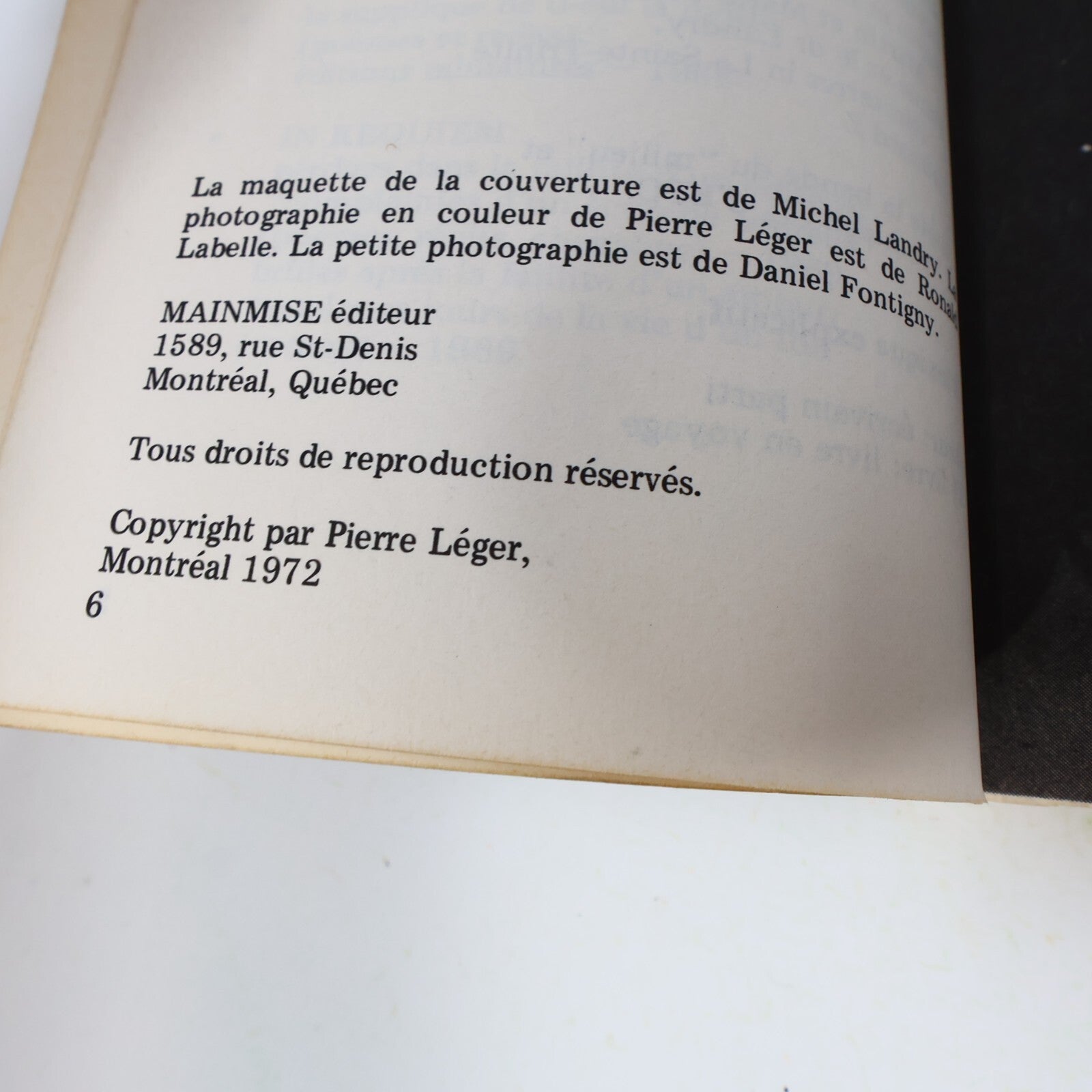 1972 Embarke mon Amour C'est pas une Joke! Pierre Léger Mainmise Québec Français