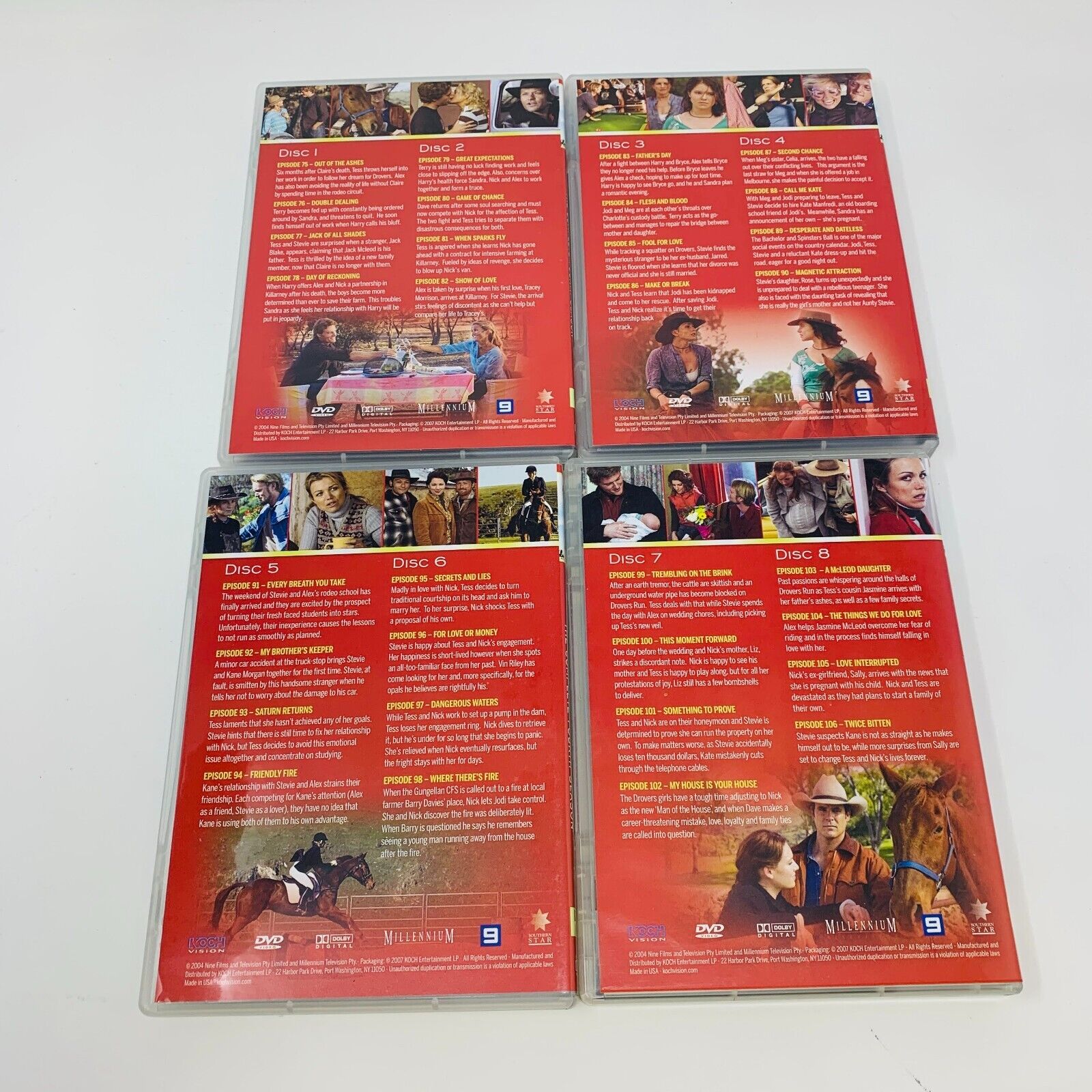2007 McLeod's Daughters The Complete Fourth Season #4 NTSC TV Serie DVD Tested 