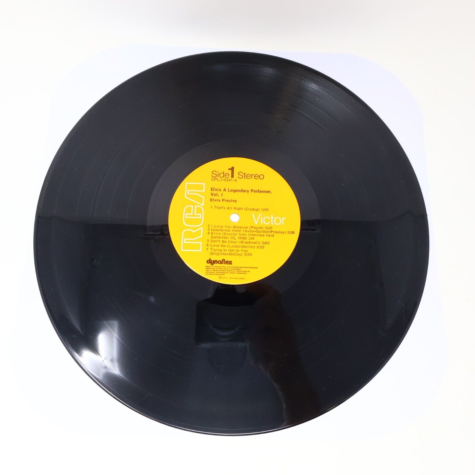 Elvis Presley A Legendary Performer Volume 1 LP Record RCA CPL1-0341 Canada 1974