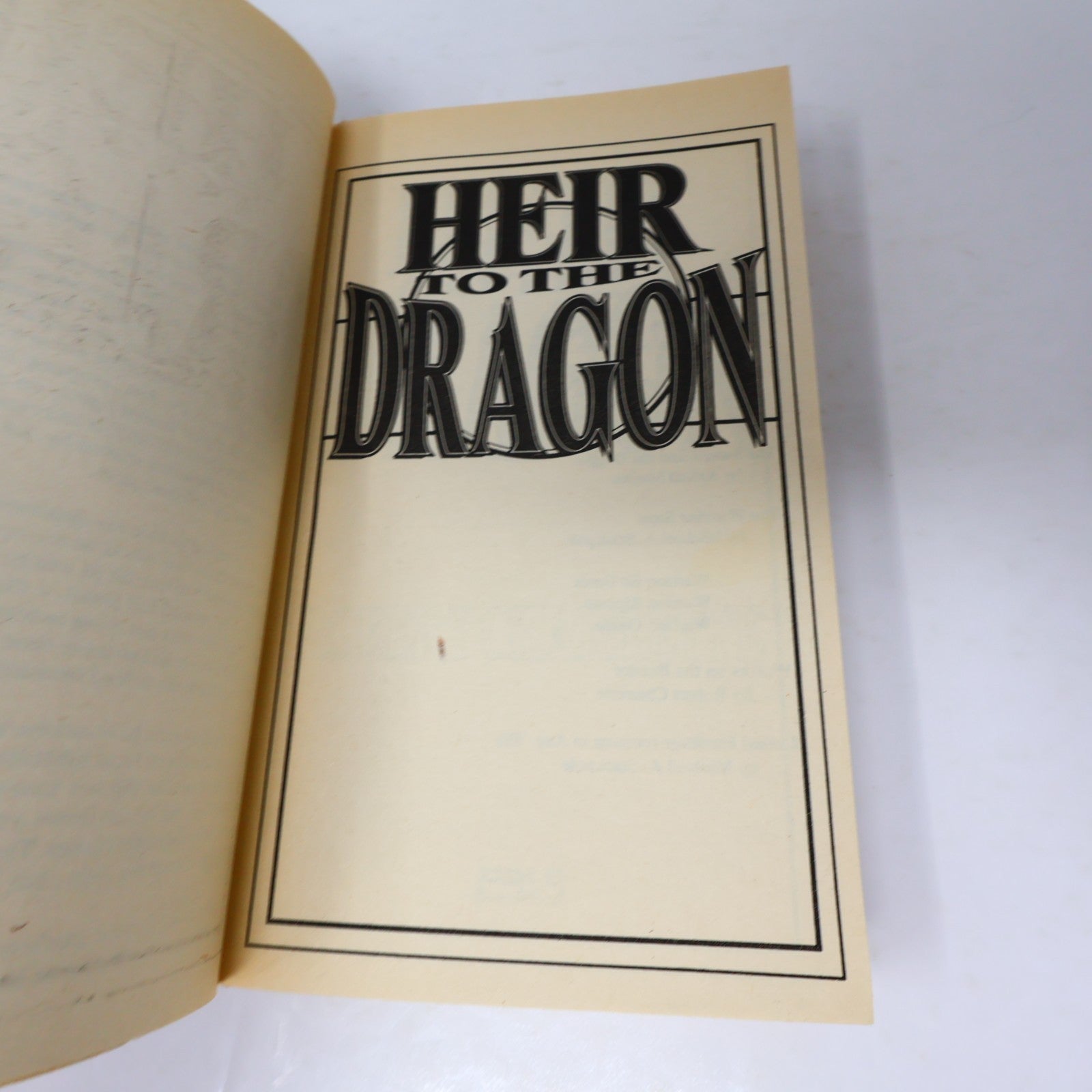 Battletech Heir to the Dragon Robert Charrette Fasa 1989 PB Science-Fiction Book